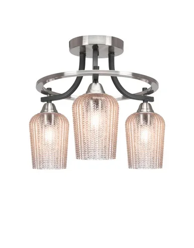 Paramount Three Light Semi-Flush Mount (3417-MBBN-4253)