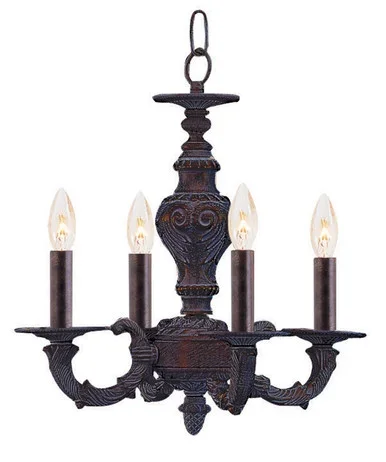 Paris Market Four Light Mini Chandelier (5124-VB)