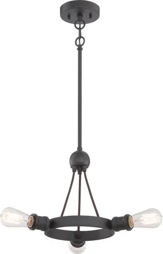 Paxton Three Light Semi Flush Mount (60-5723)