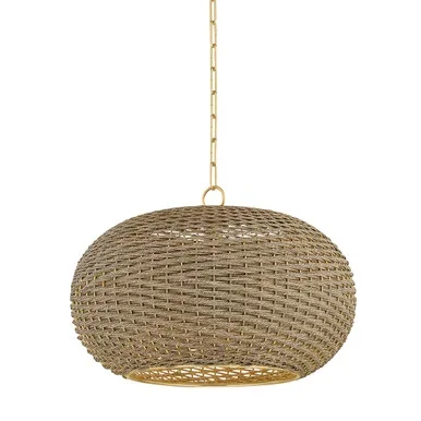 Penarth One Light Pendant (5525-AGB)