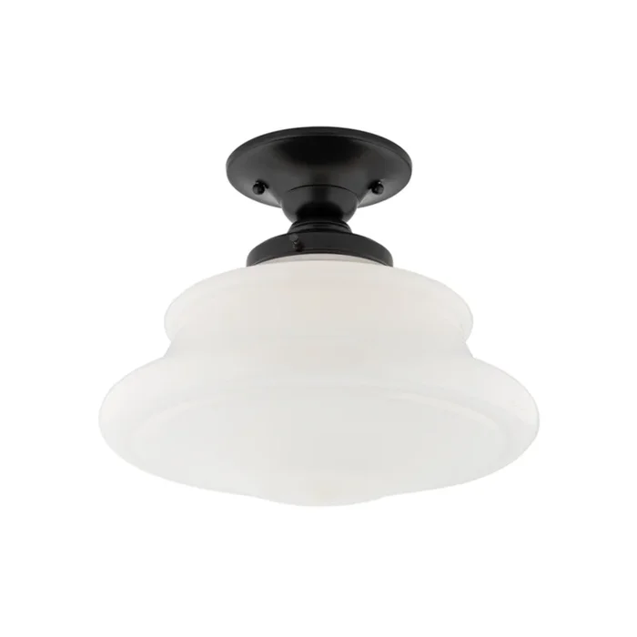 Petersburg 1-Light Semi Flush in Old Bronze 12.75L x 12.75W x 10H3412F-OB