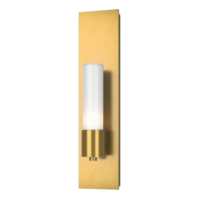 Pillar 1 Light Sconce 1-Light Opal Glass (GG) in Modern Brass204420-SKT-86-GG0392