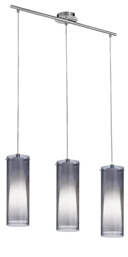 Pinto Nero Three Light Linear Pendant (90305A)