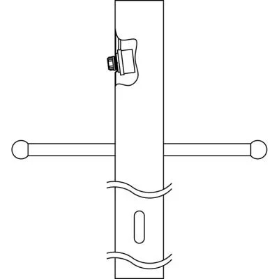 Post w/Int Photocell & Ladder963518