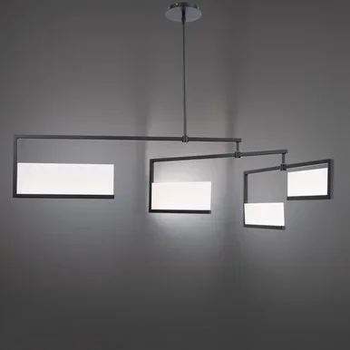 Quartet LED Chandelier (PD-29256-BK)