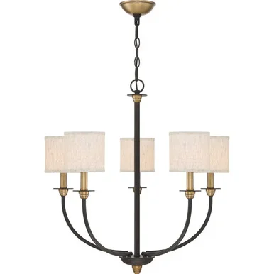 Quoizel Audley Five Light Chandelier in Old Bronze – ADY5005OZ