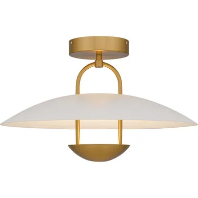 Quoizel Bingham LED Semi-Flush Mount in Brushed Gold – BIN1718BRG