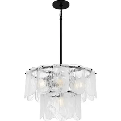 Quoizel Cassidy Five Light Pendant in Matte Black – CAS2824MBK