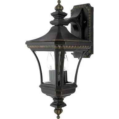 Quoizel Devon Two Light Outdoor Wall Lantern in Imperial Bronze – DE8976IB