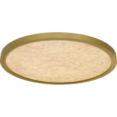 Quoizel Outskirts LED Flush Mount in Brushed Gold – OSTA1720BRG