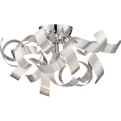 Quoizel Ribbons Four Light Flush Mount in Millenia – RBN1616MN