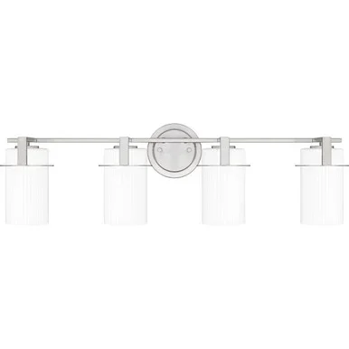 Quoizel Seymour Four Light Bath in Brushed Nickel – SEY8631BN