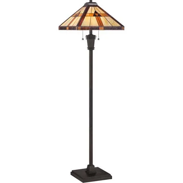 Quoizel TF1427F Bryant 2 Light Floor Lamp in Authentic Bronze