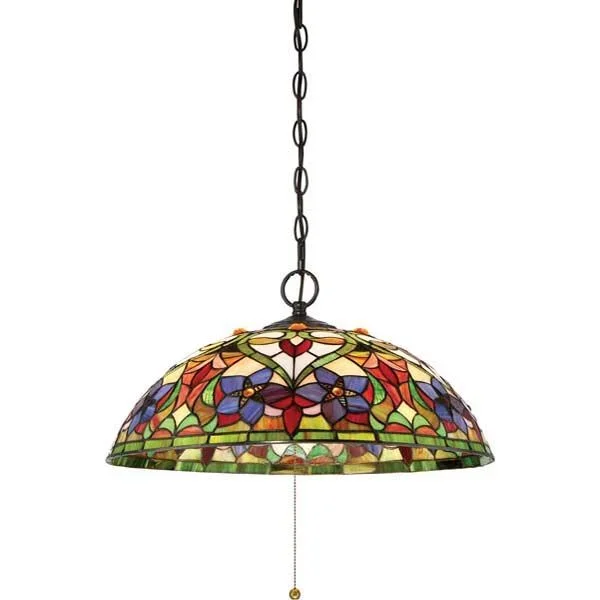 Quoizel TFVT1820VB Violets 3 Light Pendant in Vintage Bronze