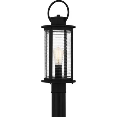 Quoizel Tilmore One Light Outdoor Post Mount in Matte Black – TLM9007MBK