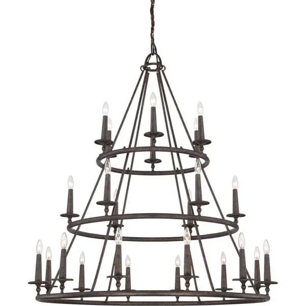 Quoizel VYR5024ML Voyager 24 Light Chandelier in Malaga