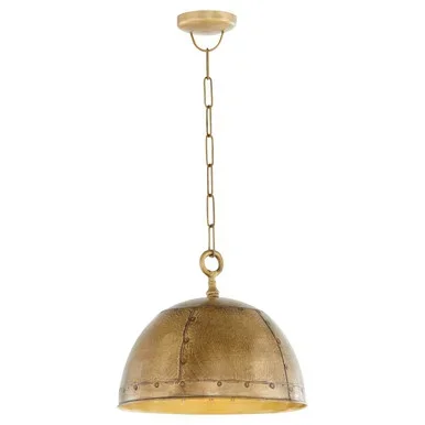 Quorum Artisan One Light Pendant in Artisan Brass – 85-1-75