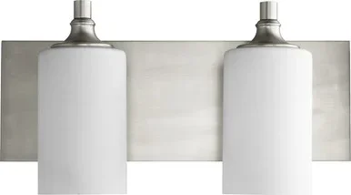 Quorum Celeste Two Light Vanity in Satin Nickel – 5009-2-65