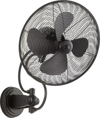 Quorum Piazza Patio Fan in Textured Black – 94144-69