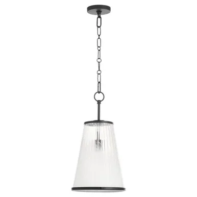 Quorum Providence One Light Pendant in Matte Black – 8238-13-59