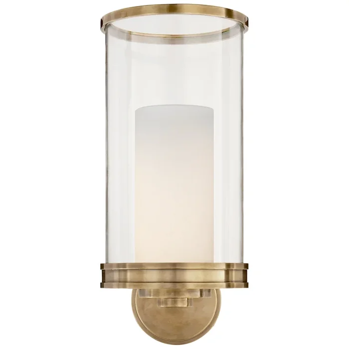 Ralph Lauren Modern Hurricane Sconce in Natural Brass Wall Light W6″ x H13″RL 2530NB
