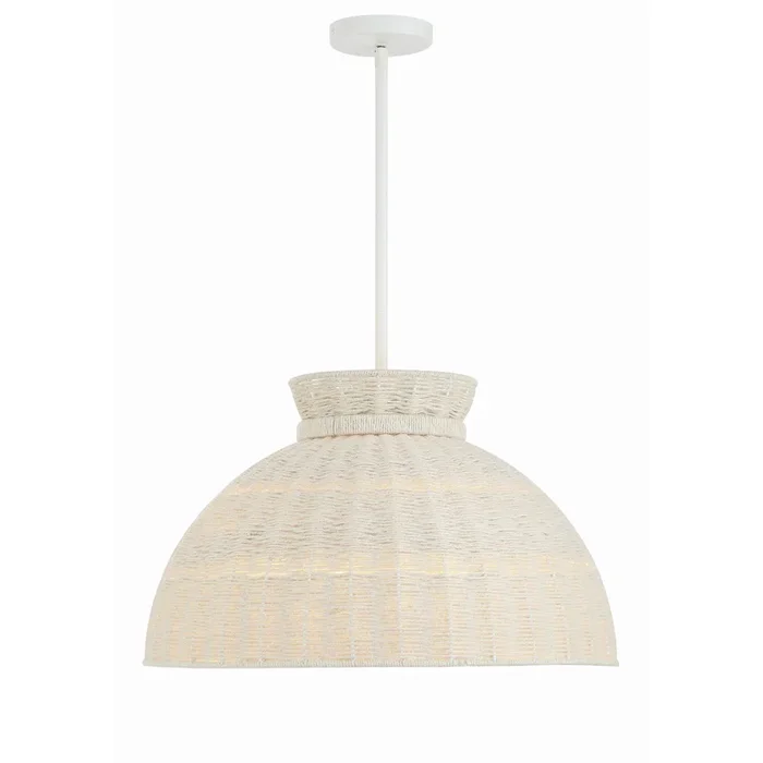 Reese 4 Light Matte White Pendant 22″W x 13.5″H x 22″DRES-10524-MT