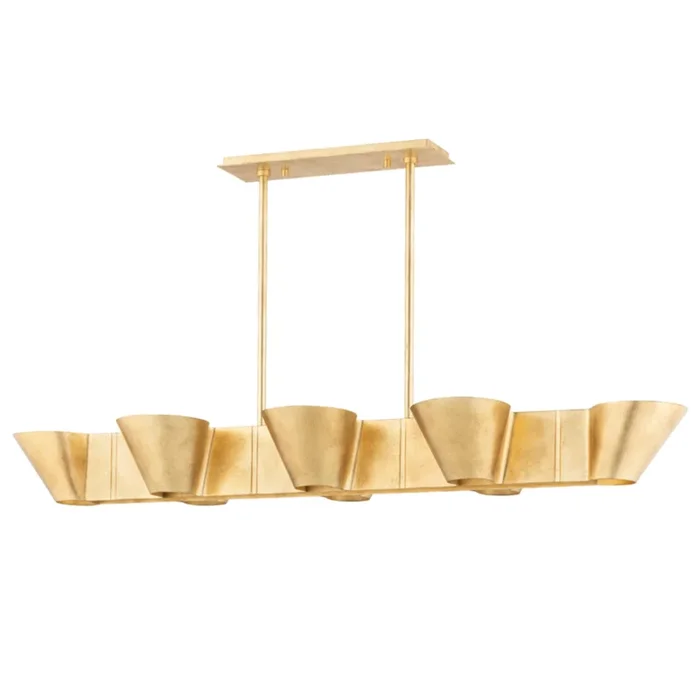 Reeve 8-Light Linear in Vintage Gold Leaf 52L x 15.5W x 9H5652-VGL