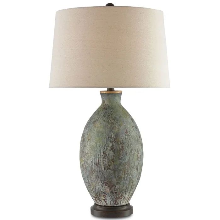 Remi Table Lamp – Green/Dark Red/Bronze Gold6000-0050