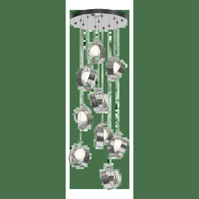 Riza 9-Light Pendant – Sterling