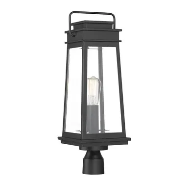 Savoy House Boone One Light Outdoor Post Lantern in Matte Black – 5-817-BK
