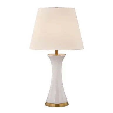 Savoy House Dana One Light Table Lamp in White – 11-CD19