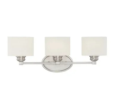 Savoy House Kane Three Light Bath Bar in Satin Nickel – 8-890-3-SN