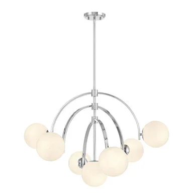 Savoy House Marias Seven Light Chandelier in Polished Chrome – 1-3319-7-11