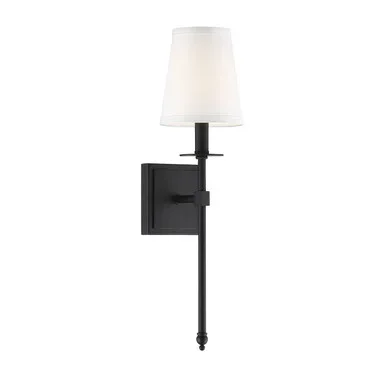 Savoy House Monroe One Light Wall Sconce in Matte Black – 9-302-1-89