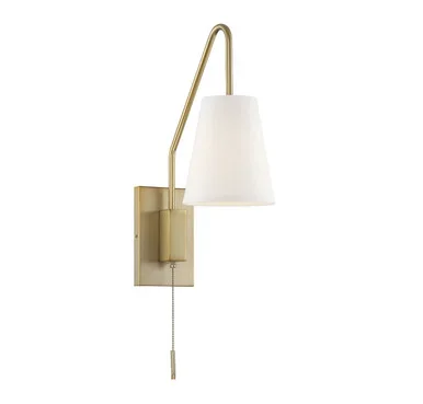 Savoy House Owen One Light Wall Sconce in Warm Brass – 9-0900CP-1-322