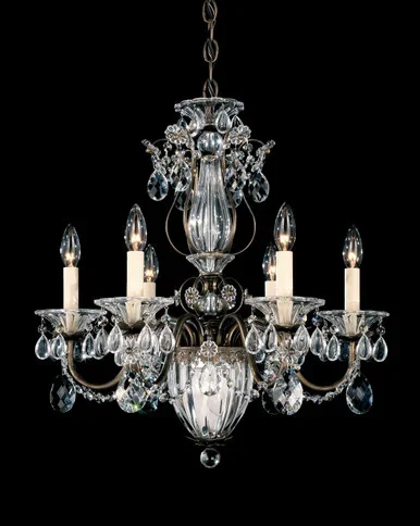 Schonbek Bagatelle Seven Light Chandelier in Aurelia – 1246-211