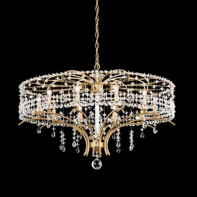 Schonbek Bella Rose Ten Light Chandelier in Heirloom Gold – TC1036N-22R