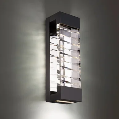 Schonbek Beyond Labrynth LED Outdoor Wall Sconce in Black – BWSW21326-BK