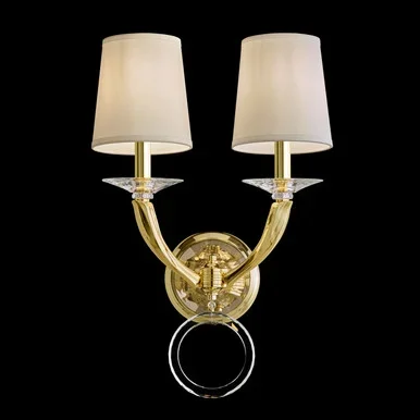 Schonbek Emilea Two Light Wall Sconce in Jet Black – MA1002N-55O
