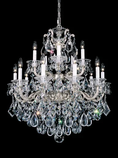 Schonbek La Scala 15 Light Chandelier in Florentine Bronze – 5075-83R