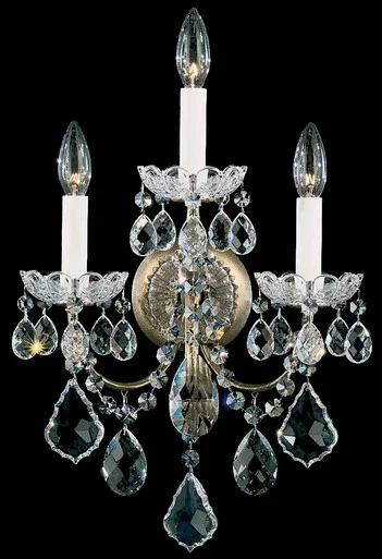 Schonbek New Orleans Three Light Wall Sconce in Aurelia – 3652-211R