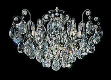 Schonbek Renaissance Eight Light Semi-Flush Mount in Heirloom Bronze – 3785-76S