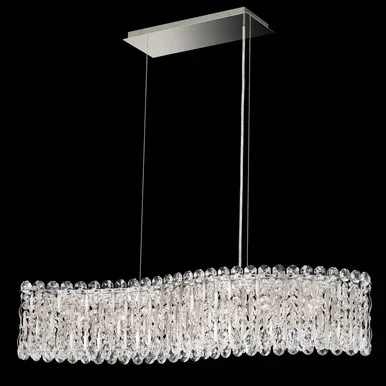 Schonbek Sarella Seven Light Linear Pendant in White – RS8346N-06R