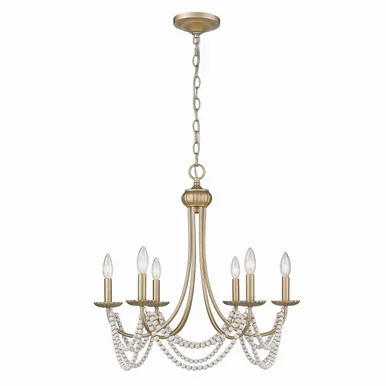 Serafina Six Light Chandelier (7646-6 GA)