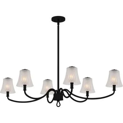 Six Light Linear Chandelier2972355