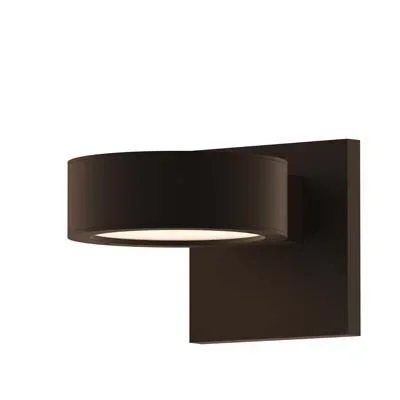Sonneman 7302-PL.PL Reals Up/Down LED Sconce Plate Lens-White Glass Shade