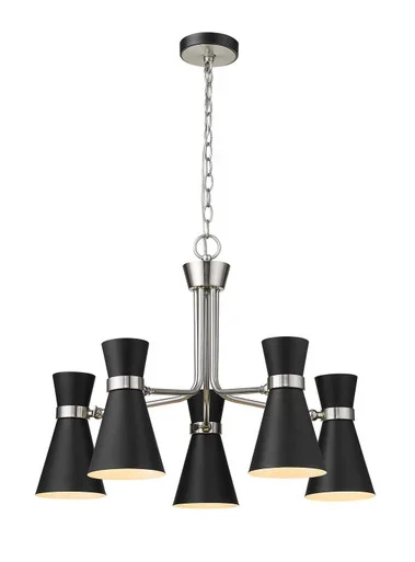 Soriano Five Light Chandelier (728-5MB-BN)