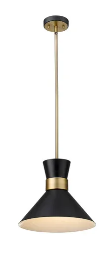 Soriano One Light Pendant (728P13-MB-HBR)