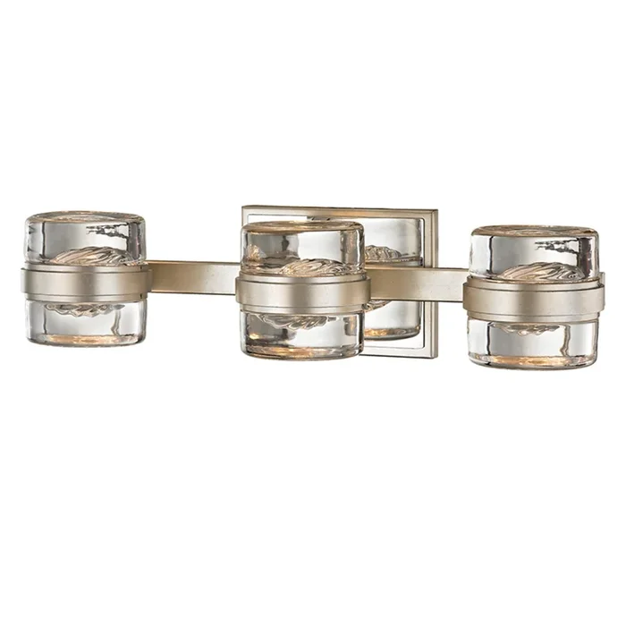Splash Bath And Vanity 3-Light LED in Silver Leaf 18.25L x 18.25W x 4.5HB5693-SL