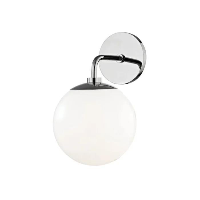 Stella 1-Light Wall Sconce in Polished Nickel 7L x 7W x 11.5HH105101-PN